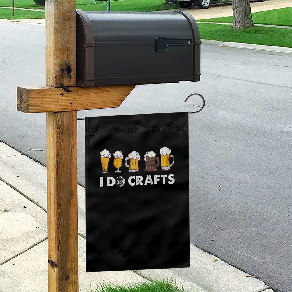 Funny Beer Garden Flag I Do Crafts Vintage Beer Brewing - Wonder Print Shop