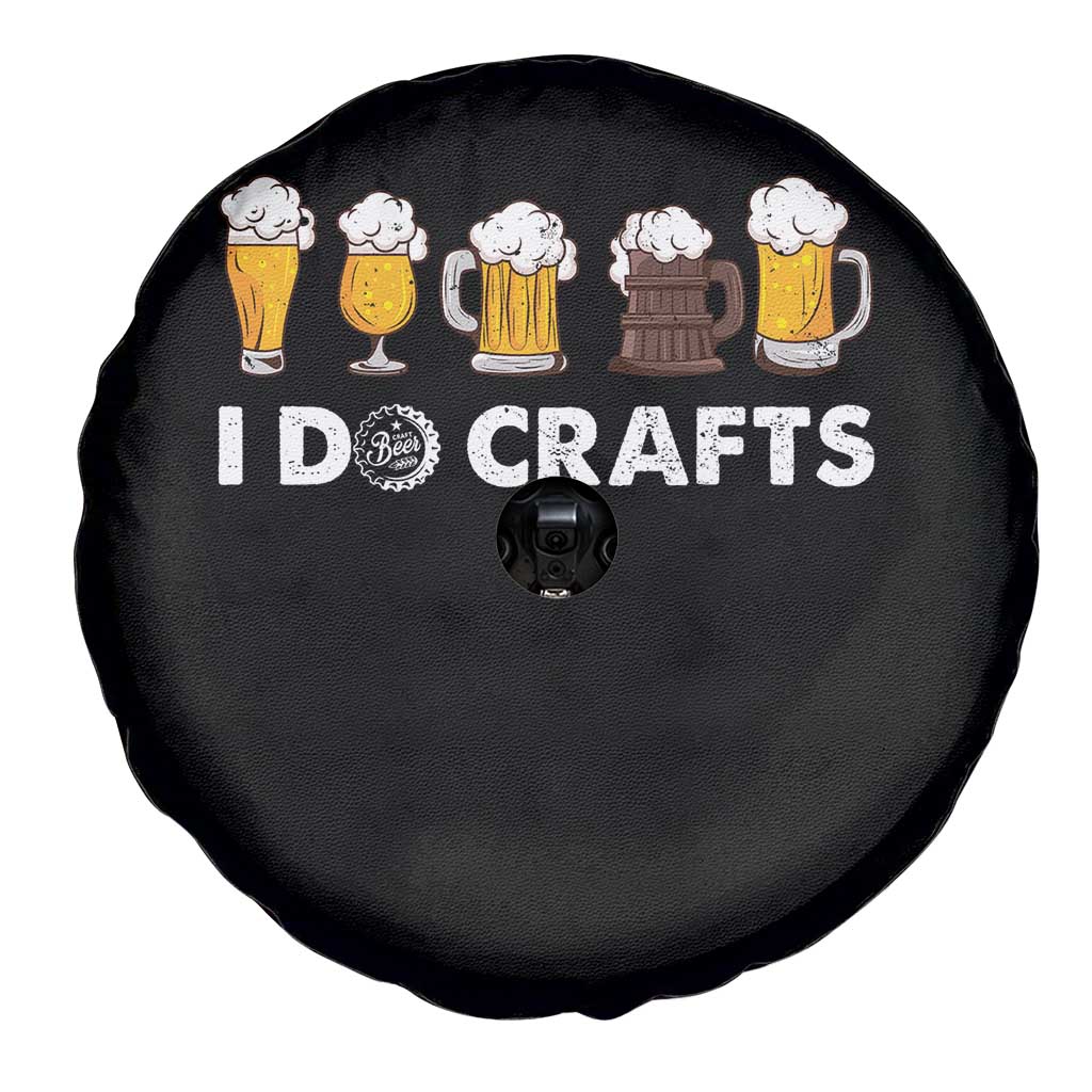 Funny Beer Spare Tire Cover I Do Crafts Vintage Beer Brewing - Wonder Print Shop