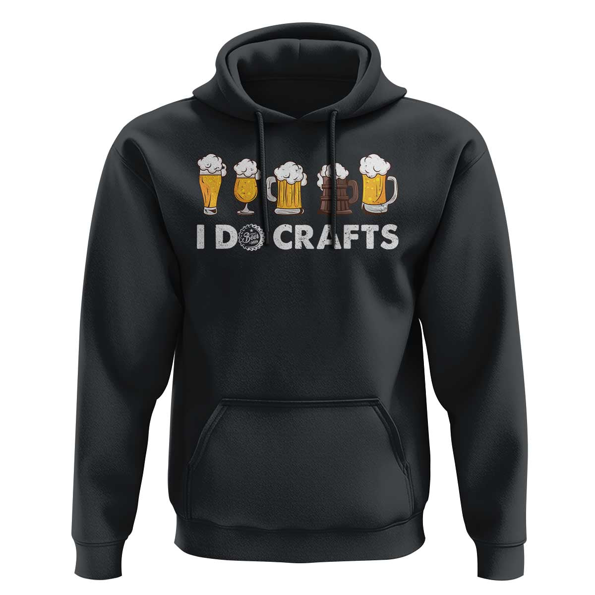 Funny Beer Hoodie I Do Crafts Vintage Beer Brewing - Wonder Print Shop