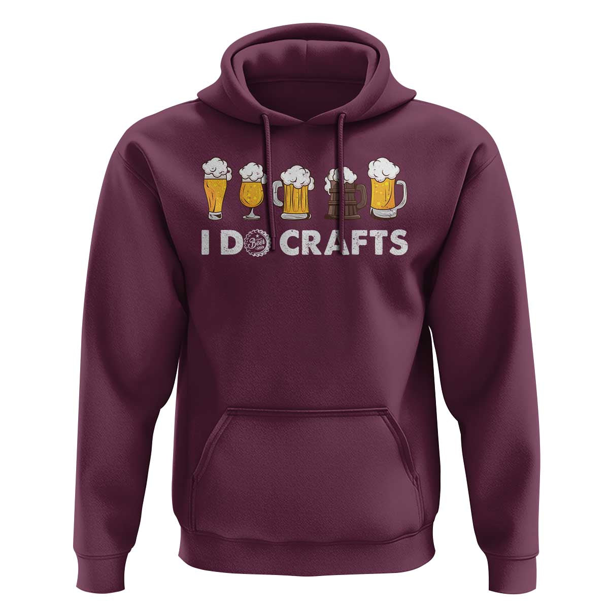 Funny Beer Hoodie I Do Crafts Vintage Beer Brewing - Wonder Print Shop
