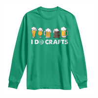 Funny Beer Long Sleeve Shirt I Do Crafts Vintage Beer Brewing - Wonder Print Shop