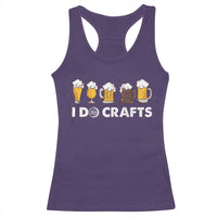 Funny Beer Racerback Tank Top I Do Crafts Vintage Beer Brewing - Wonder Print Shop