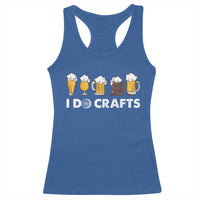 Funny Beer Racerback Tank Top I Do Crafts Vintage Beer Brewing - Wonder Print Shop