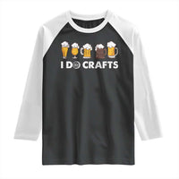 Funny Beer Raglan Shirt I Do Crafts Vintage Beer Brewing - Wonder Print Shop
