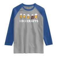 Funny Beer Raglan Shirt I Do Crafts Vintage Beer Brewing - Wonder Print Shop
