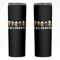 Funny Beer Skinny Tumbler I Do Crafts Vintage Beer Brewing - Wonder Print Shop
