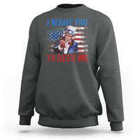 Funny Uncle Sam Sweatshirt I Want You To Beer Me American Flag - Wonder Print Shop