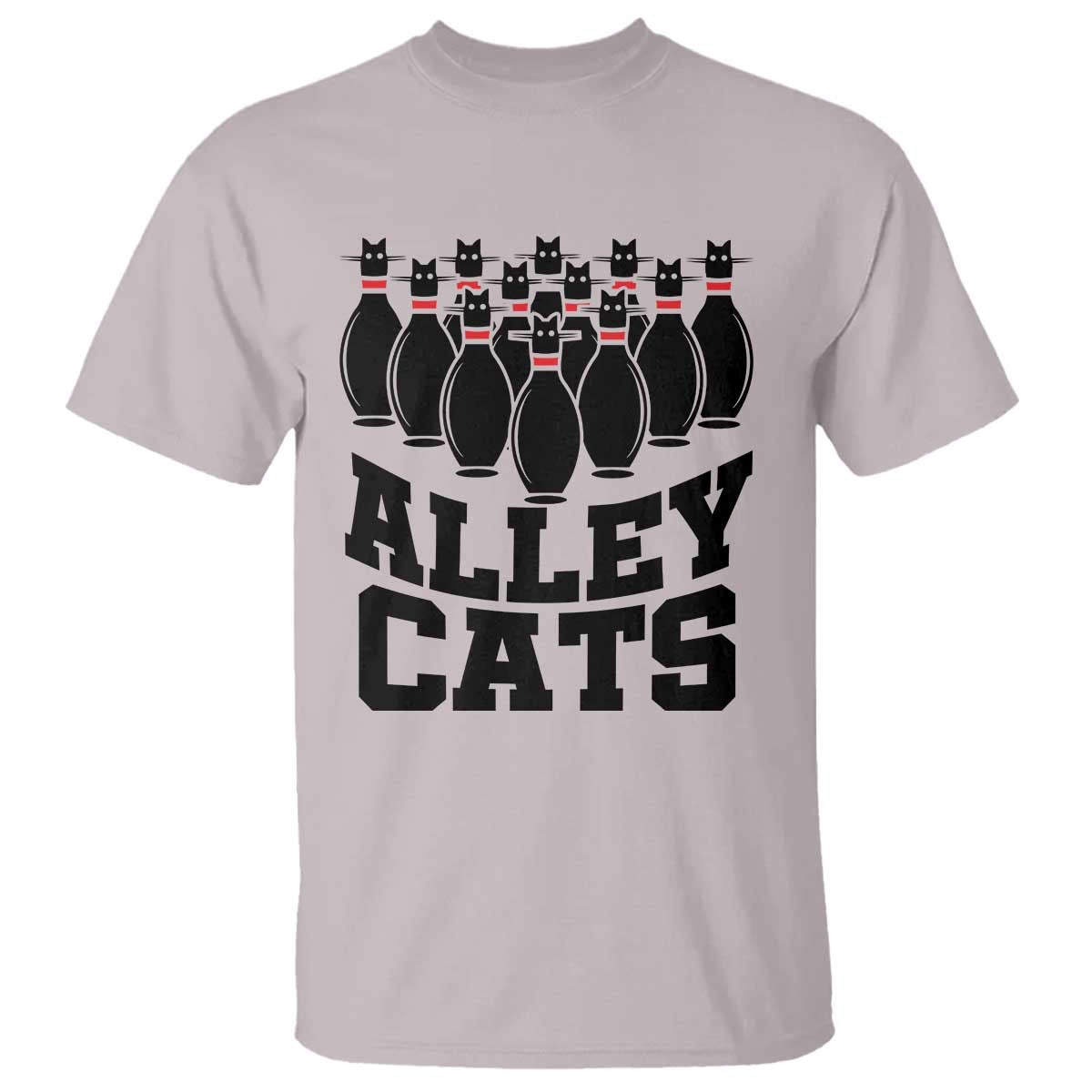 Funny Bowling T Shirt Alley Cats Bowler Player Pins Strike - Wonder Print Shop