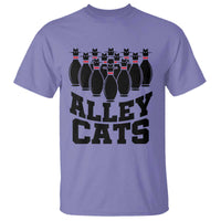 Funny Bowling T Shirt Alley Cats Bowler Player Pins Strike - Wonder Print Shop