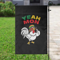 Jamaica Chicken Garden Flag Yeah Mon Jamaican Rastacap - Wonder Print Shop
