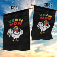 Jamaica Chicken Garden Flag Yeah Mon Jamaican Rastacap - Wonder Print Shop