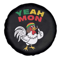Jamaica Chicken Spare Tire Cover Yeah Mon Jamaican Rastacap - Wonder Print Shop