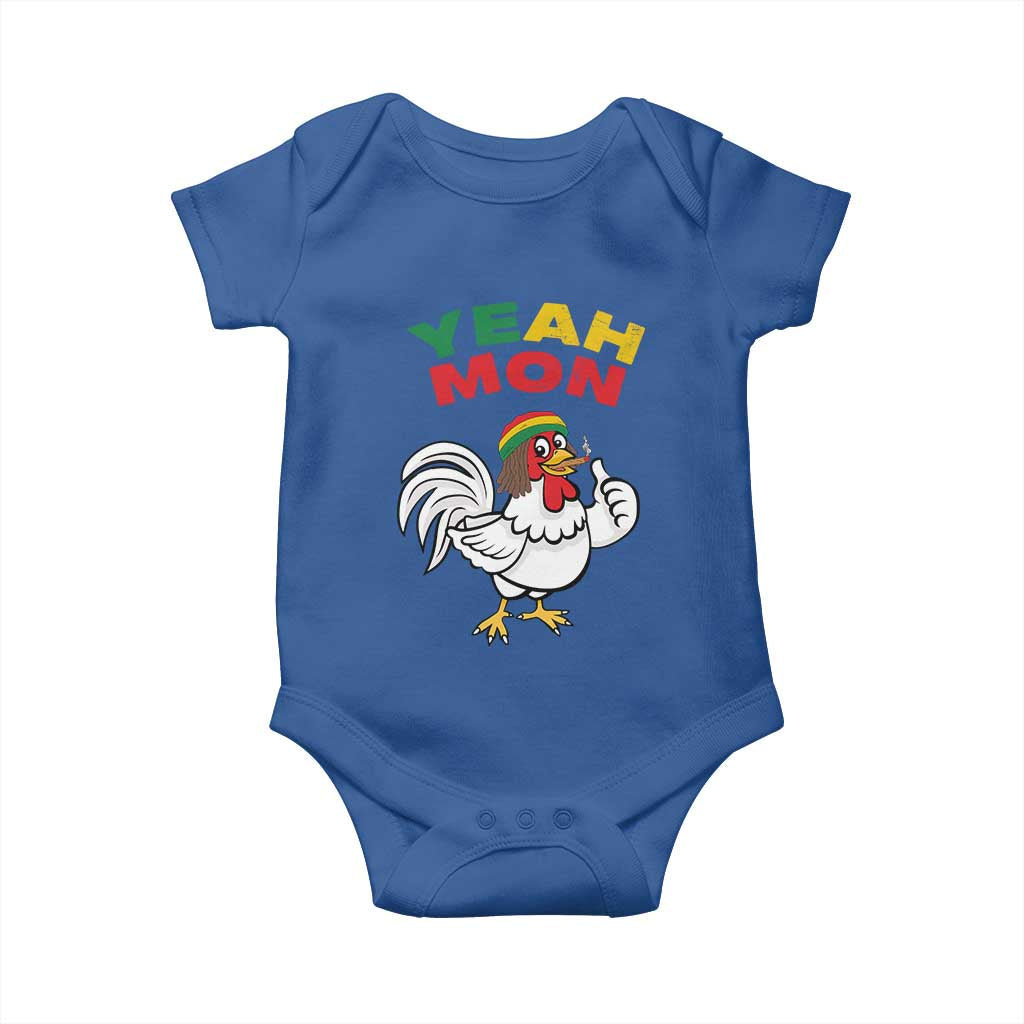 Jamaica Chicken Baby Onesie Yeah Mon Jamaican Rastacap - Wonder Print Shop