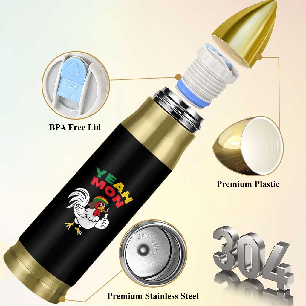 Jamaica Chicken Bullet Tumbler Yeah Mon Jamaican Rastacap - Wonder Print Shop