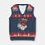 Jamaica Chicken V-Neck Knit Sweater Vest Yeah Mon Jamaican Rastacap - Wonder Print Shop