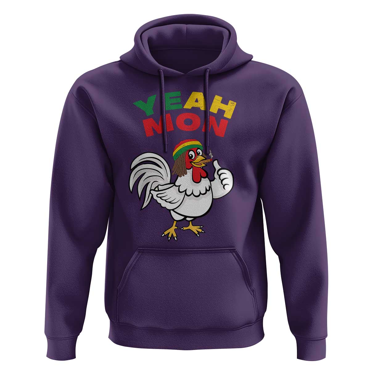 Jamaica Chicken Hoodie Yeah Mon Jamaican Rastacap - Wonder Print Shop