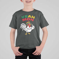 Jamaica Chicken T Shirt For Kid Yeah Mon Jamaican Rastacap - Wonder Print Shop