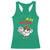 Jamaica Chicken Racerback Tank Top Yeah Mon Jamaican Rastacap - Wonder Print Shop