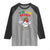 Jamaica Chicken Raglan Shirt Yeah Mon Jamaican Rastacap - Wonder Print Shop
