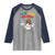 Jamaica Chicken Raglan Shirt Yeah Mon Jamaican Rastacap - Wonder Print Shop