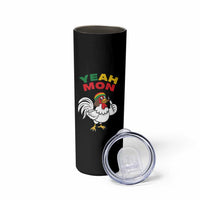 Jamaica Chicken Skinny Tumbler Yeah Mon Jamaican Rastacap - Wonder Print Shop