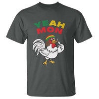 Jamaica Chicken T Shirt Yeah Mon Jamaican Rastacap - Wonder Print Shop