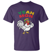 Jamaica Chicken T Shirt Yeah Mon Jamaican Rastacap - Wonder Print Shop