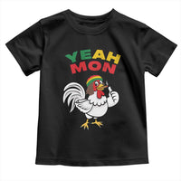Jamaica Chicken Toddler T Shirt Yeah Mon Jamaican Rastacap - Wonder Print Shop