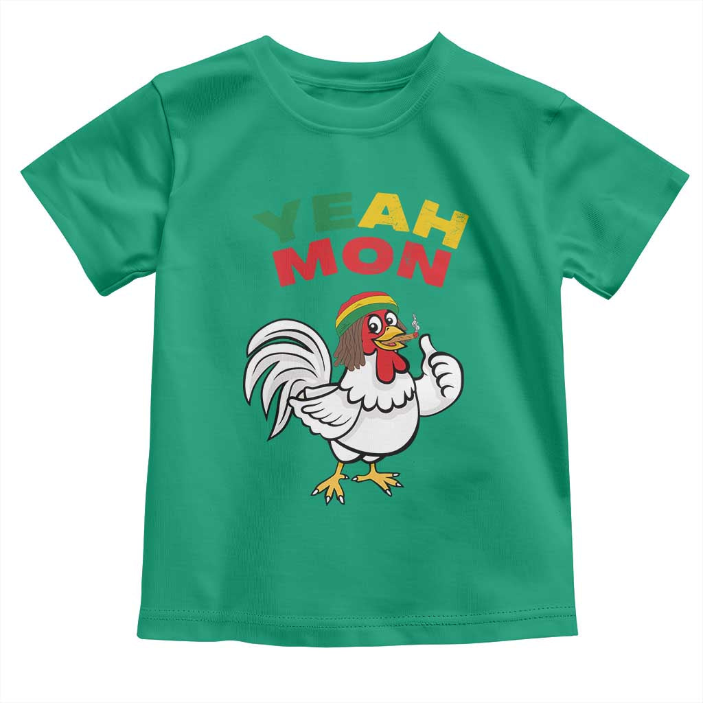 Jamaica Chicken Toddler T Shirt Yeah Mon Jamaican Rastacap - Wonder Print Shop