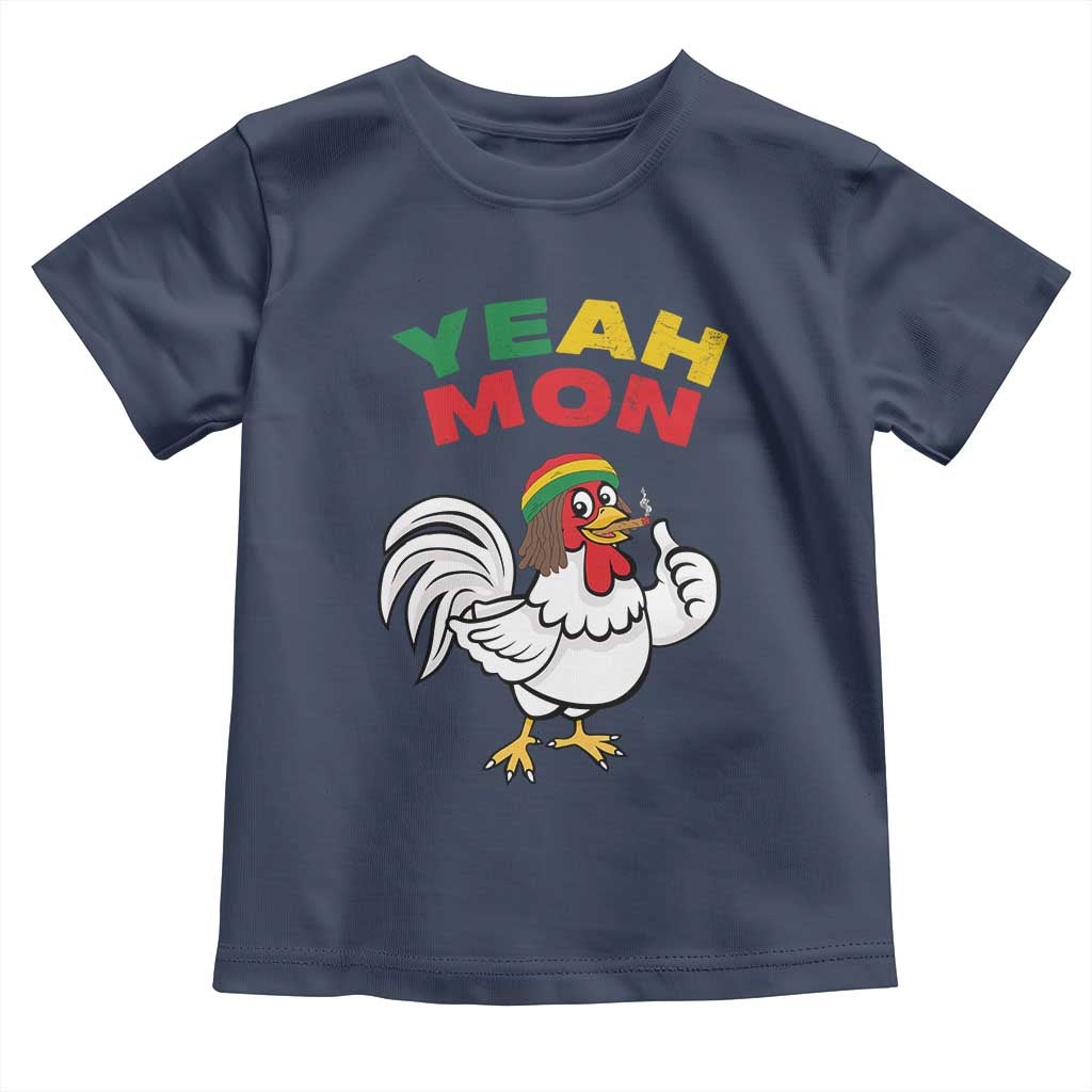 Jamaica Chicken Toddler T Shirt Yeah Mon Jamaican Rastacap - Wonder Print Shop