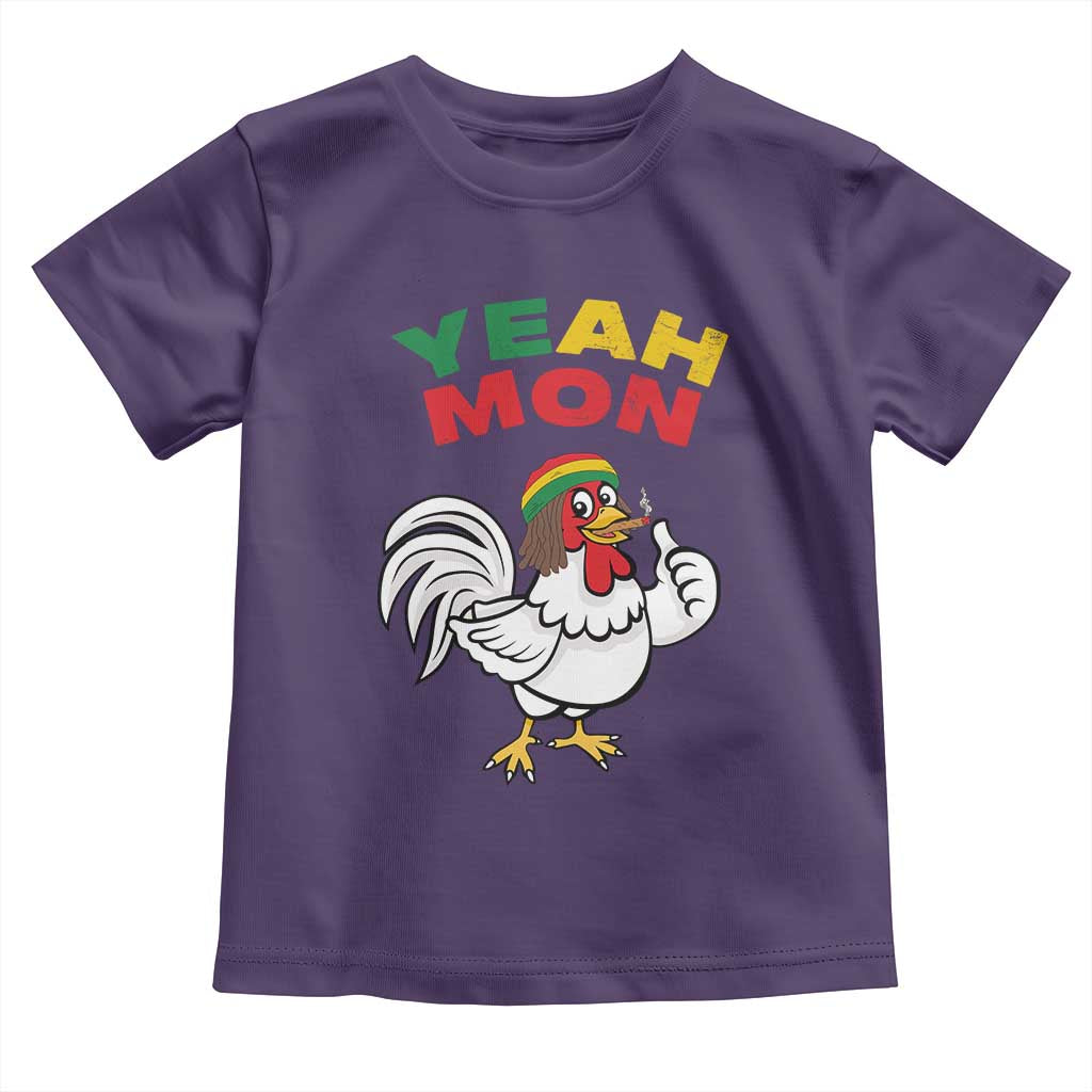 Jamaica Chicken Toddler T Shirt Yeah Mon Jamaican Rastacap - Wonder Print Shop