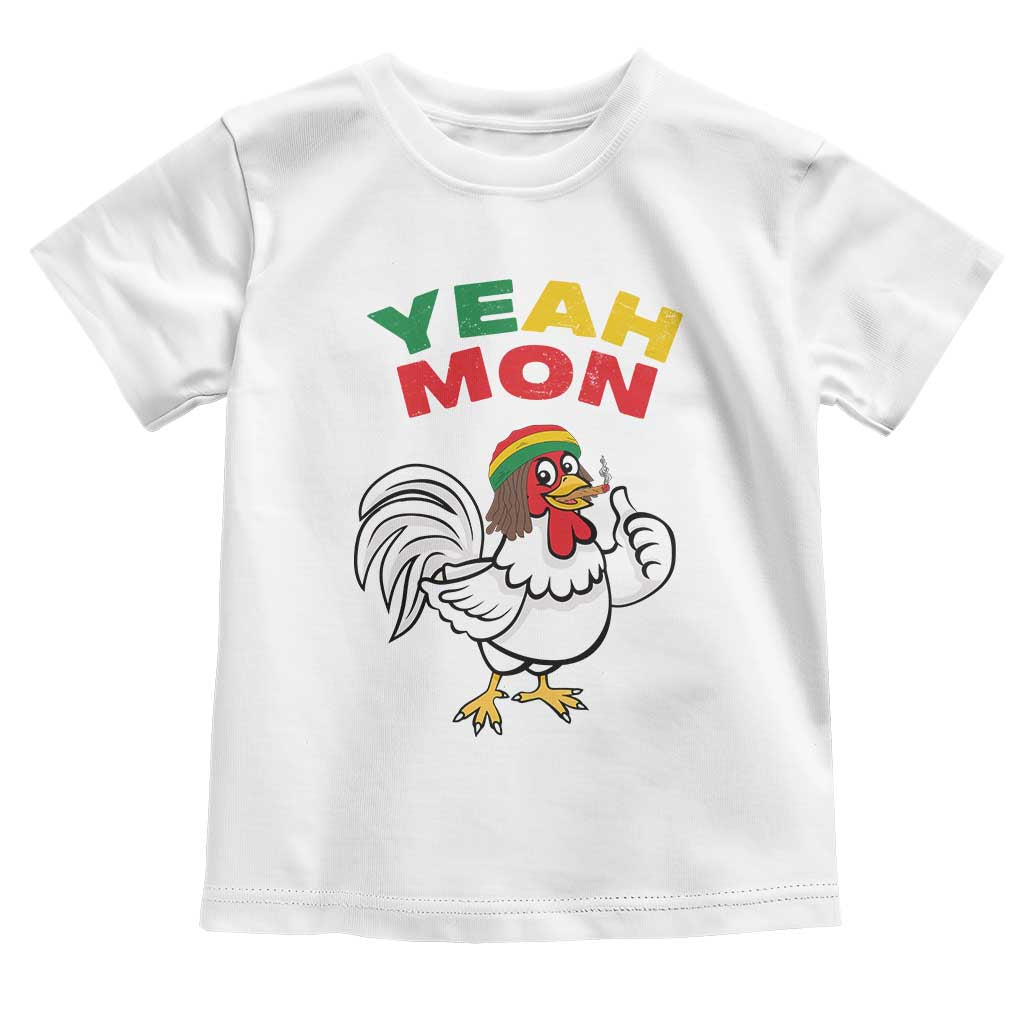 Jamaica Chicken Toddler T Shirt Yeah Mon Jamaican Rastacap - Wonder Print Shop