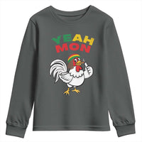 Jamaica Chicken Youth Sweatshirt Yeah Mon Jamaican Rastacap - Wonder Print Shop