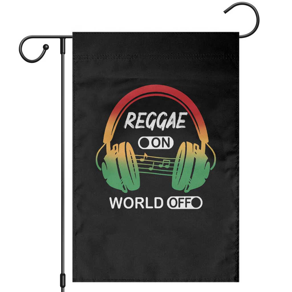 Reggae On World Off Garden Flag Reggae King Music Rastafarian - Wonder Print Shop