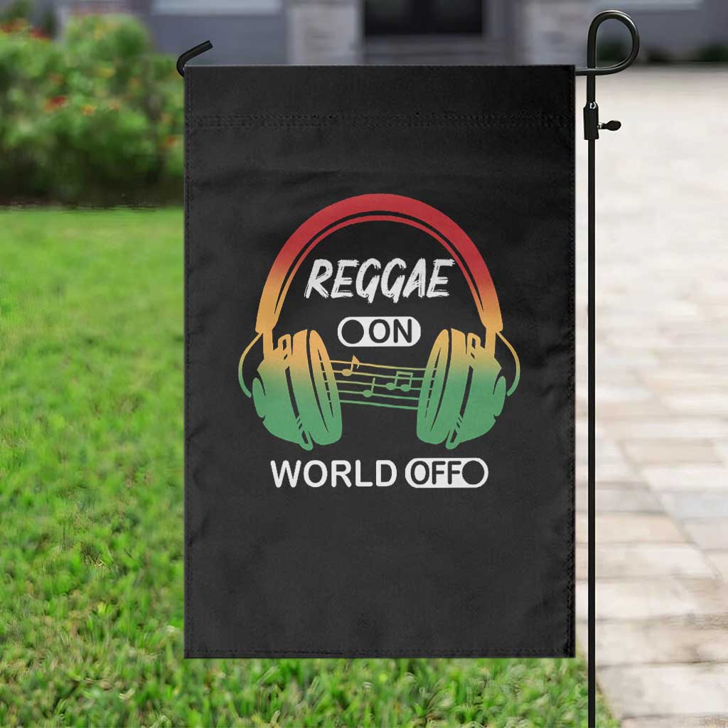 Reggae On World Off Garden Flag Reggae King Music Rastafarian - Wonder Print Shop
