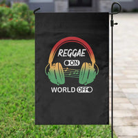 Reggae On World Off Garden Flag Reggae King Music Rastafarian - Wonder Print Shop