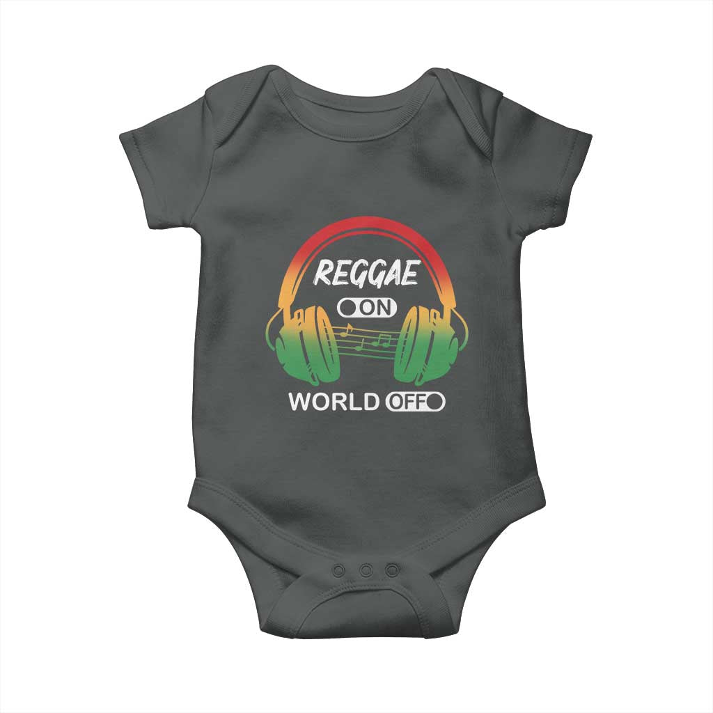 Reggae On World Off Baby Onesie Reggae King Music Rastafarian - Wonder Print Shop
