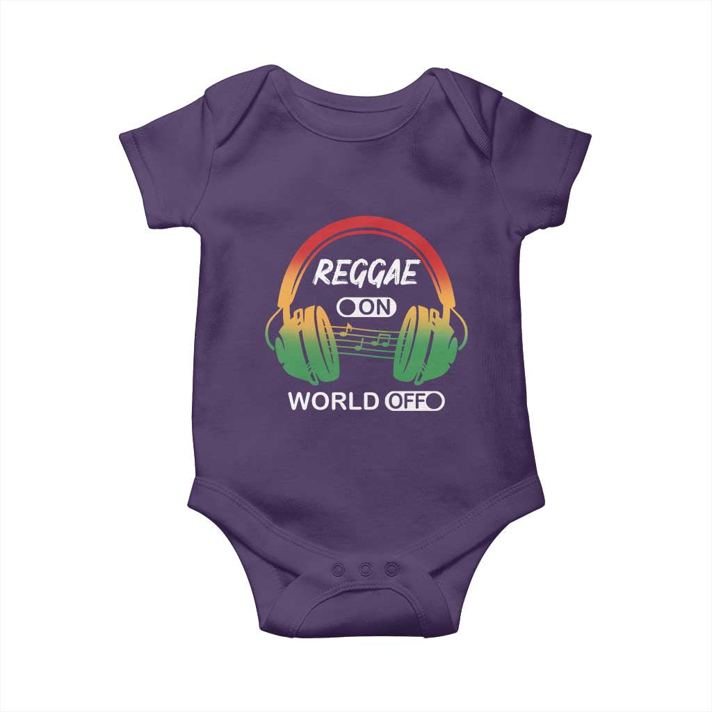 Reggae On World Off Baby Onesie Reggae King Music Rastafarian - Wonder Print Shop