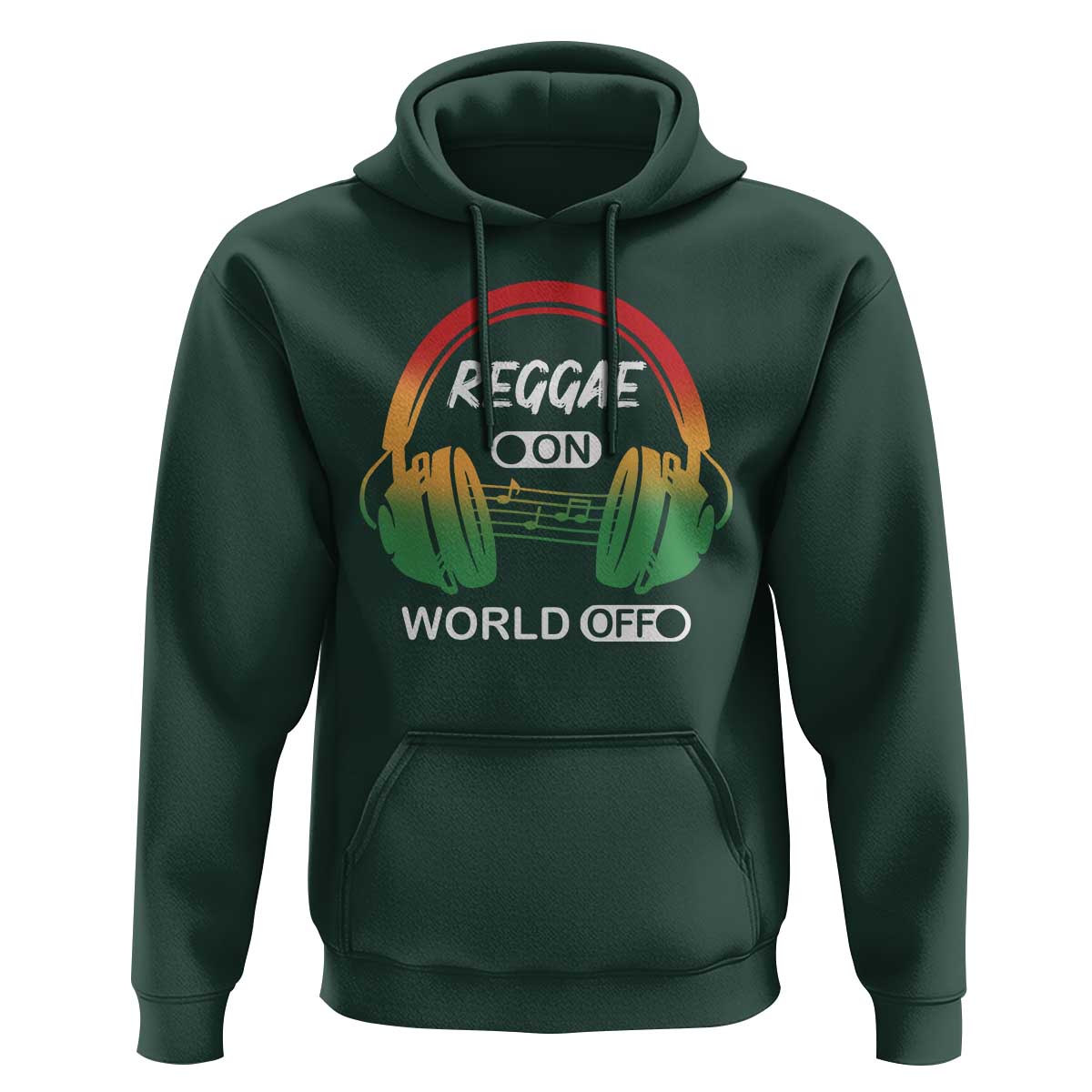 Reggae On World Off Hoodie Reggae King Music Rastafarian - Wonder Print Shop