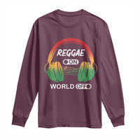 Reggae On World Off Long Sleeve Shirt Reggae King Music Rastafarian - Wonder Print Shop