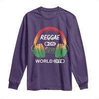 Reggae On World Off Long Sleeve Shirt Reggae King Music Rastafarian - Wonder Print Shop