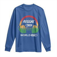 Reggae On World Off Long Sleeve Shirt Reggae King Music Rastafarian - Wonder Print Shop