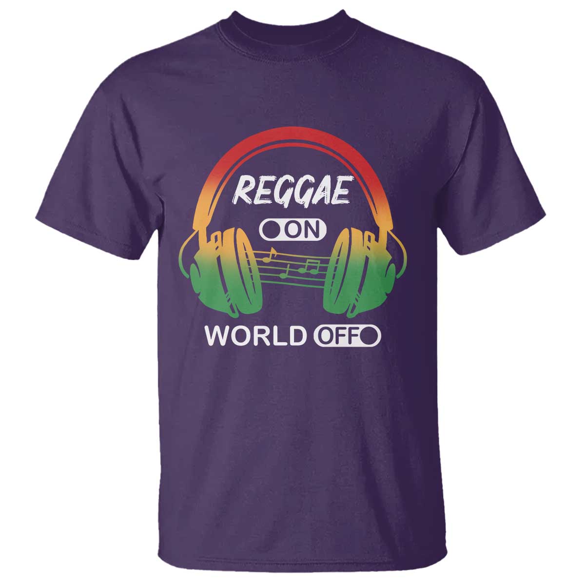 Reggae On World Off T Shirt Reggae King Music Rastafarian - Wonder Print Shop