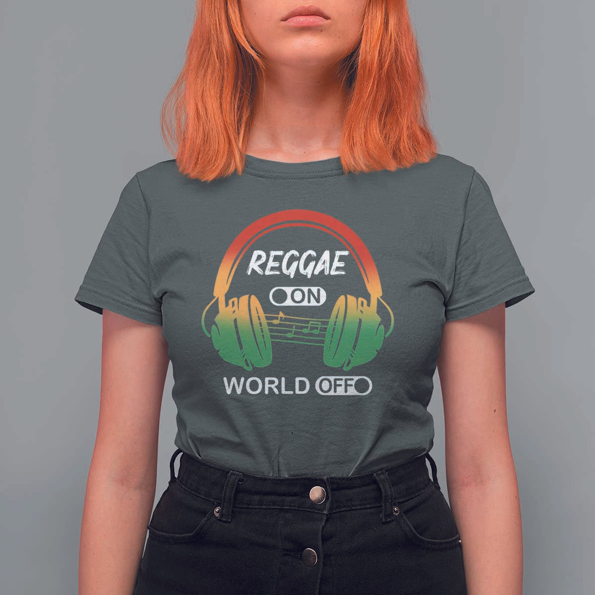 Reggae On World Off T Shirt For Women Reggae King Music Rastafarian - Wonder Print Shop