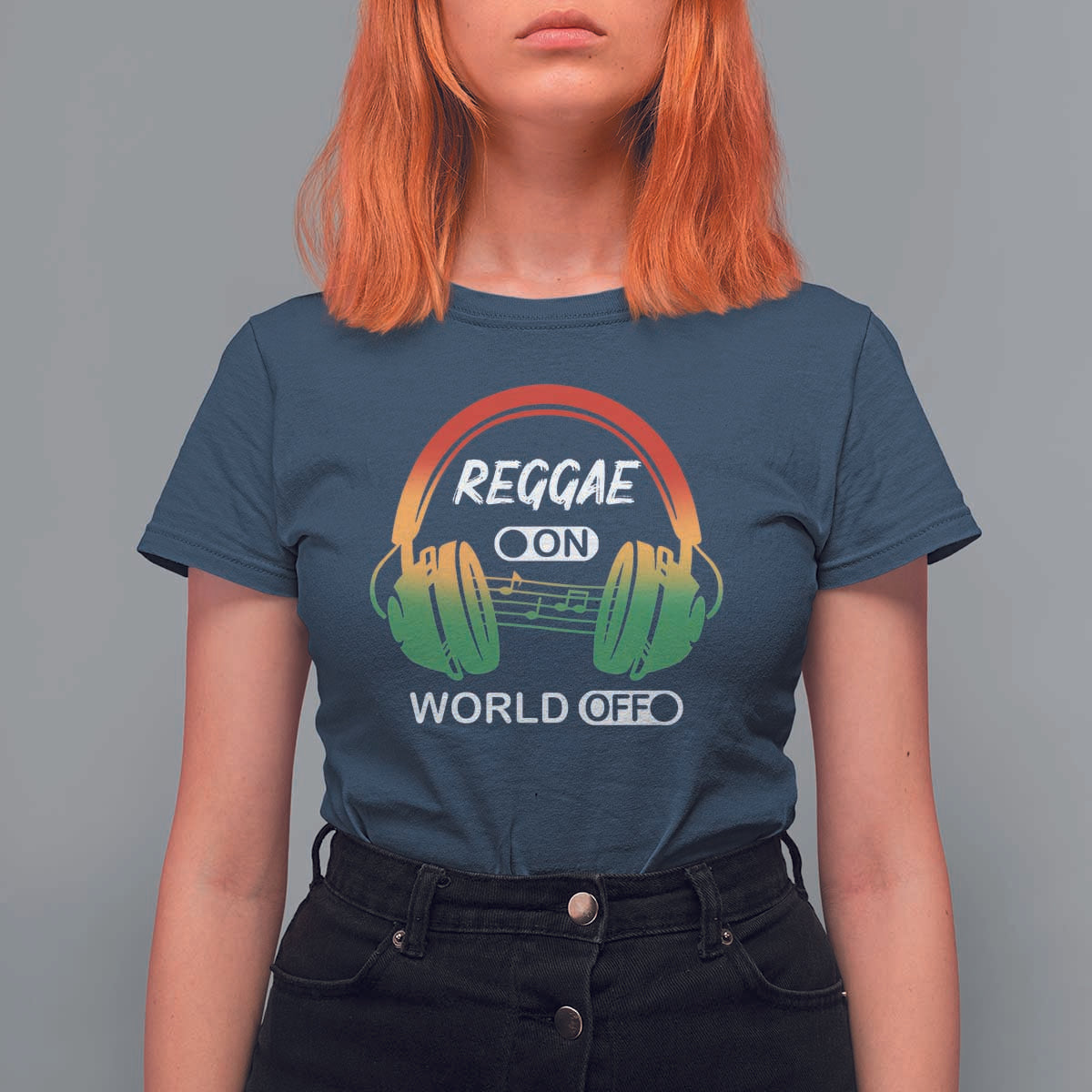 Reggae On World Off T Shirt For Women Reggae King Music Rastafarian - Wonder Print Shop