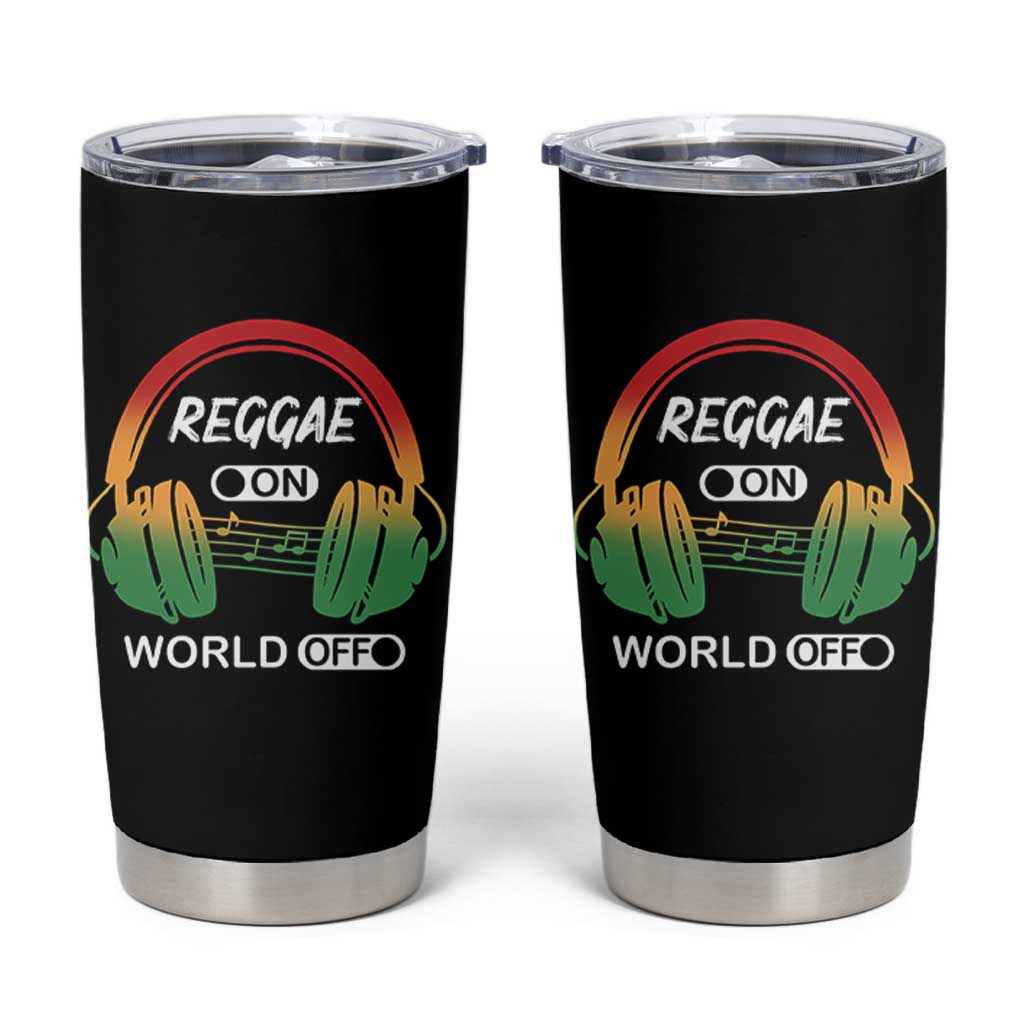 Reggae On World Off Tumbler Cup Reggae King Music Rastafarian - Wonder Print Shop