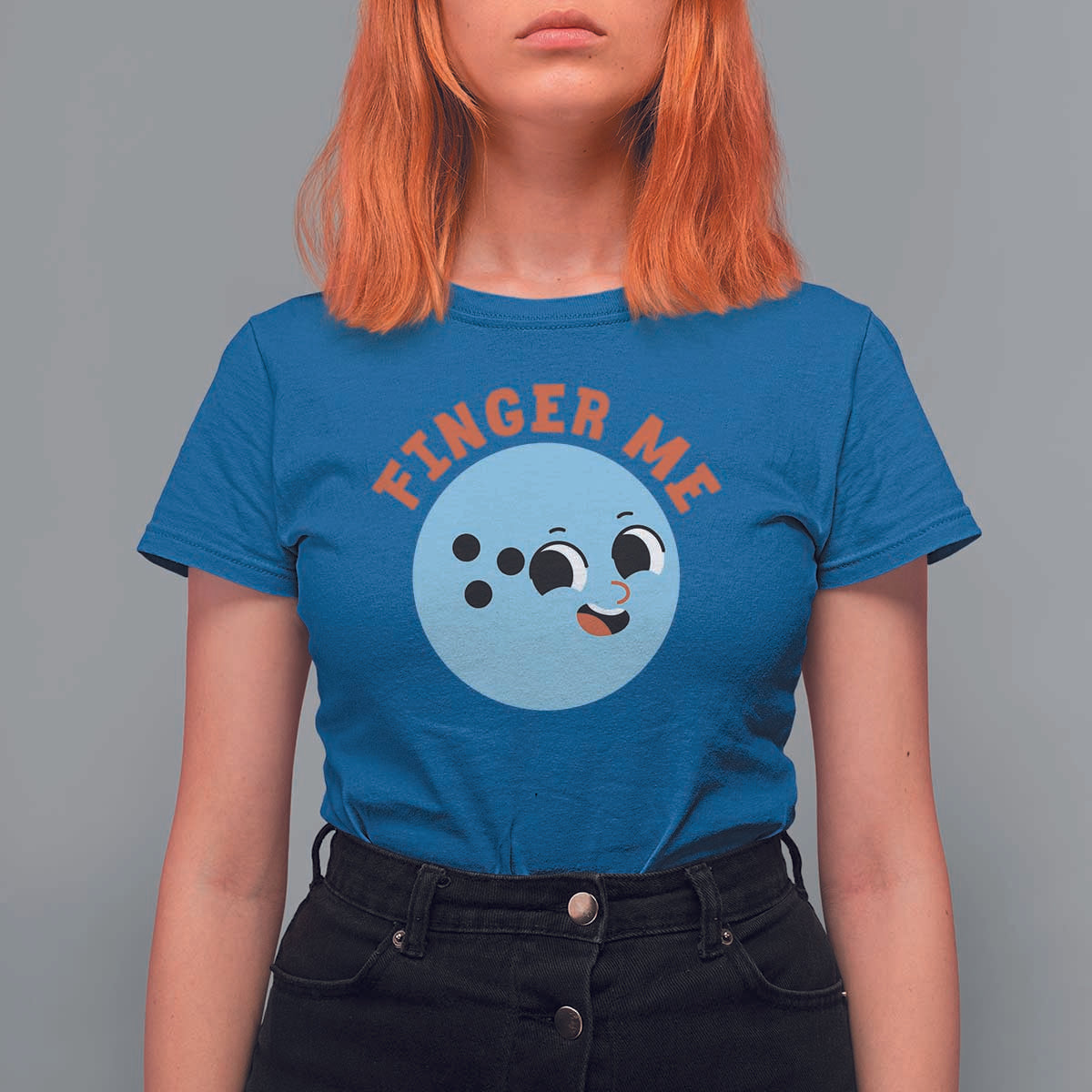 Funny Bowling T Shirt For Women Finger Me Inappropriate Balls - Wonder Print Shop