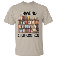 Funny Library Reading T Shirt I Have No Shelf Control Books Cat - Wonder Print Shop