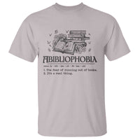 Funny Reading T Shirt Abibliophobia Bookworm Reader Butterfly Flower - Wonder Print Shop