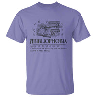 Funny Reading T Shirt Abibliophobia Bookworm Reader Butterfly Flower - Wonder Print Shop